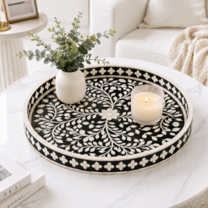 Bone Inlay Serving Tray